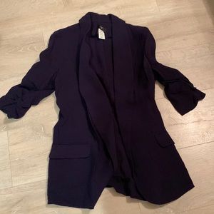 Womens Aqua navy blue blazer